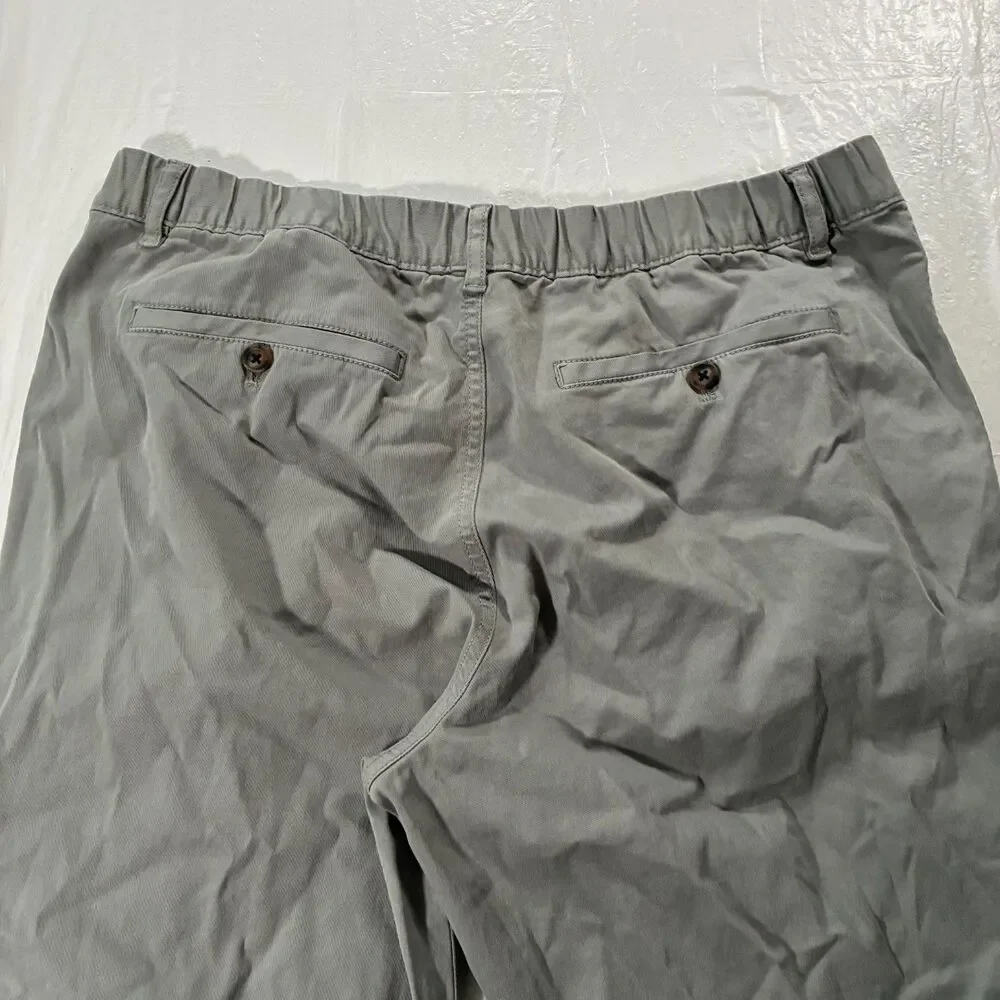 Bear Bottom Pants Joggers Mens XL Tall Gray Chino Tapered Fit Elastic Stretch